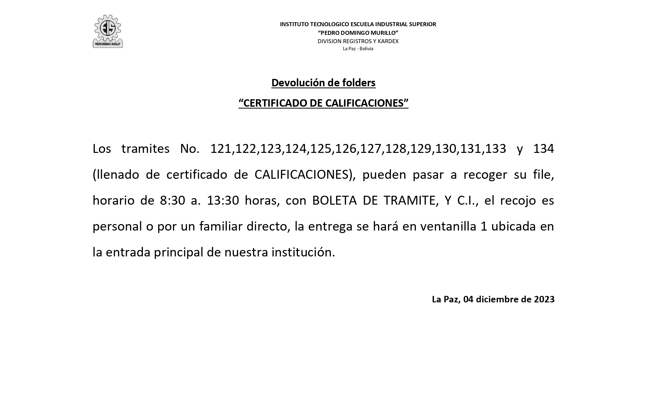 COMUNICADO DEVOLUCION DE FOLDERS calificaciones_page-0001